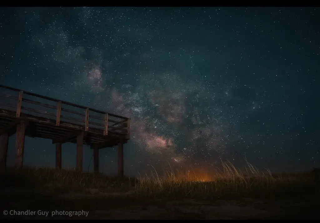 Stary Night at the Pier